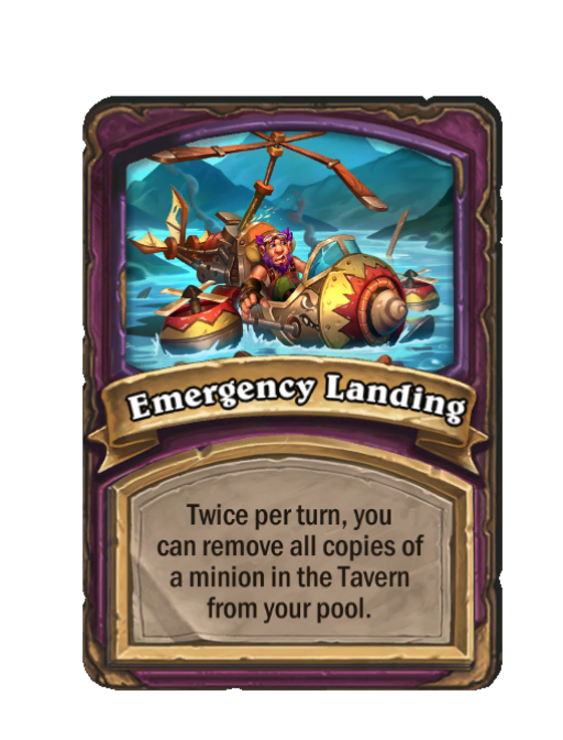Emergency Landing — Anomaly — Hearthstone Battlegrounds card