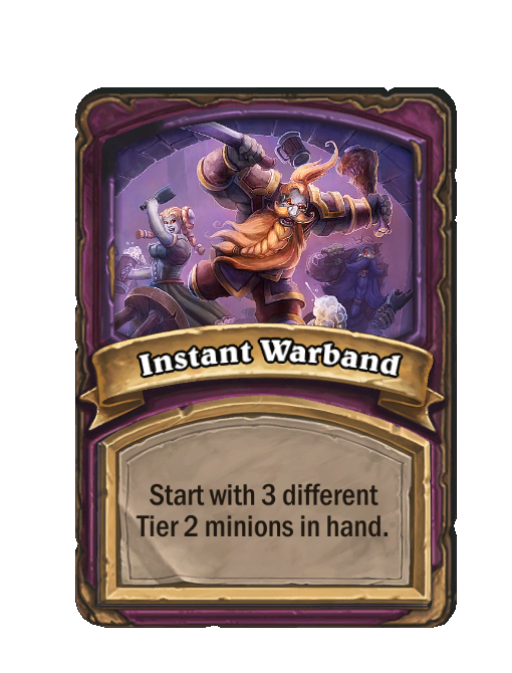 Instant Warband — Anomaly — Hearthstone Battlegrounds card