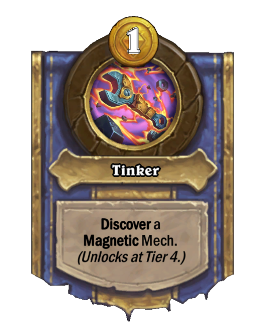 Tinker — Hero Power — Discover — Hearthstone Battlegrounds card