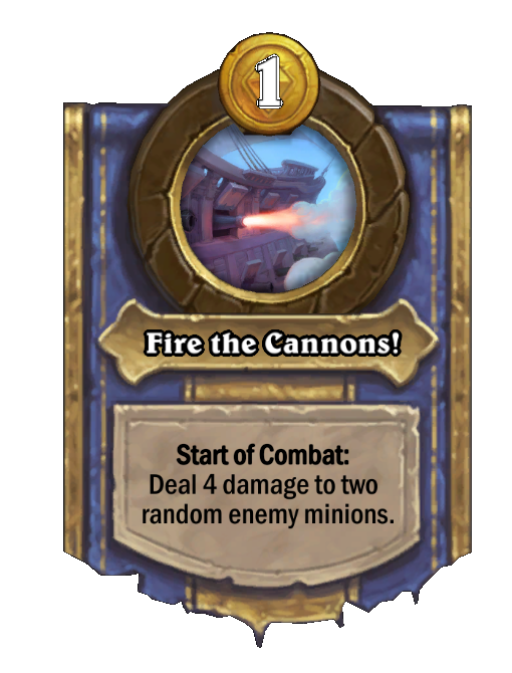 Fire the Cannons! — Hero Power — Start of Combat — Hearthstone Battlegrounds card
