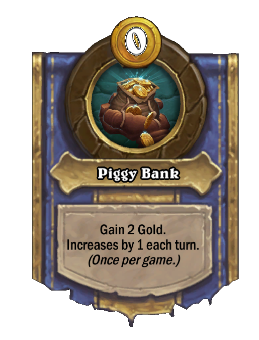 Piggy Bank — Hero Power — Hearthstone Battlegrounds card