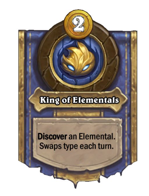 King of Elementals — Hero Power — Discover — Hearthstone Battlegrounds card