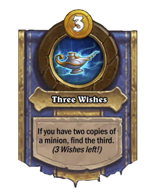 Three Wishes — Hero Power — Hearthstone Battlegrounds card