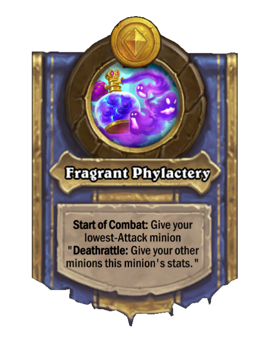 Fragrant Phylactery — Hero Power — Start of Combat — Hearthstone Battlegrounds card