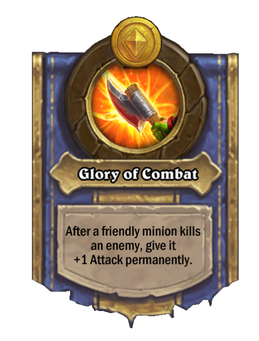 Glory of Combat — Hero Power — Hearthstone Battlegrounds card
