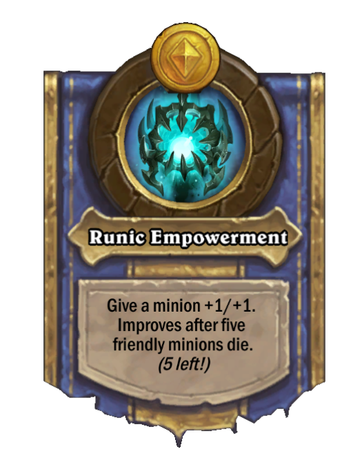 Runic Empowerment — Hero Power — Hearthstone Battlegrounds card