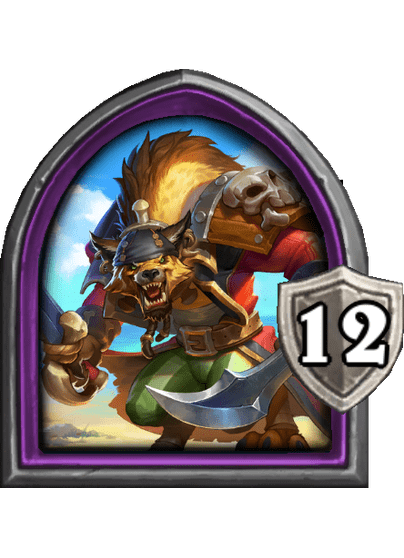 Cap'n Hoggarr — Hero — 12 Armor — Hearthstone Battlegrounds card