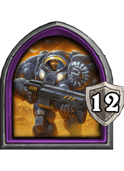 Jim Raynor — Hero — 12 Armor — Hearthstone Battlegrounds card