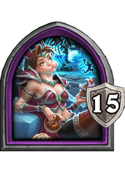A. F. Kay — Hero — 15 Armor — Hearthstone Battlegrounds card