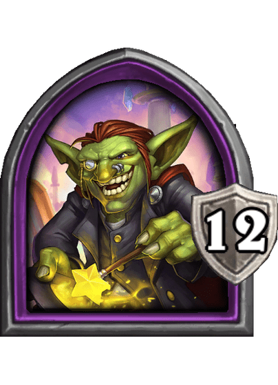 The Great Akazamzarak — Hero — 12 Armor — Hearthstone Battlegrounds card