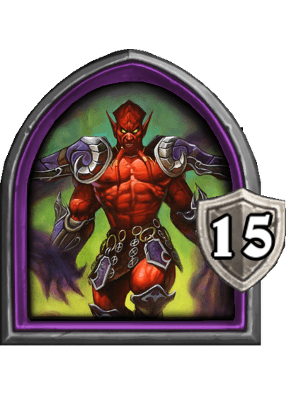 Lord Jaraxxus — Hero — 15 Armor — Hearthstone Battlegrounds card