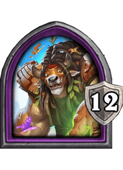 Guff Runetotem — Hero — 12 Armor — Hearthstone Battlegrounds card