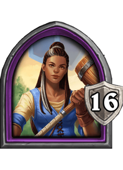 Cariel Roame — Hero — 16 Armor — Hearthstone Battlegrounds card