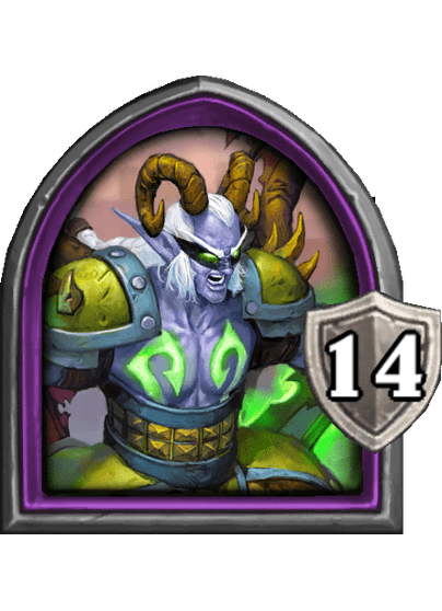 Kurtrus Ashfallen — Hero — 14 Armor — Hearthstone Battlegrounds card