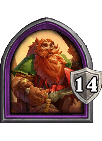 Tavish Stormpike — Hero — 14 Armor — Hearthstone Battlegrounds card