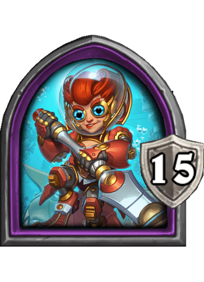 Ini Stormcoil — Hero — 15 Armor — Hearthstone Battlegrounds card