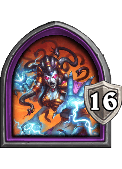 Lady Vashj — Hero — 16 Armor — Hearthstone Battlegrounds card