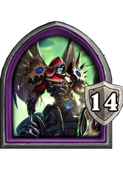 Teron Gorefiend — Hero — 14 Armor — Hearthstone Battlegrounds card