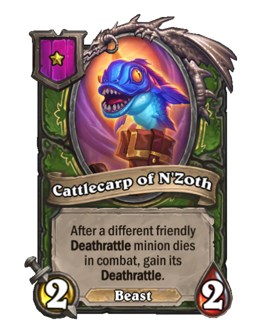 Cattlecarp of N'Zoth — Tier 1 — Beast — Minion — 2/2 — Hearthstone Battlegrounds card