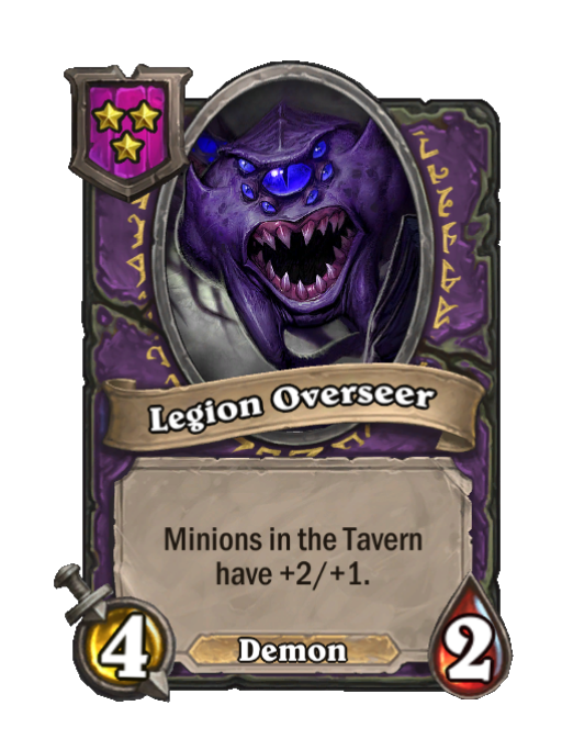 Legion Overseer — Tier 3 — Demon — Minion — 4/2 — Hearthstone Battlegrounds card
