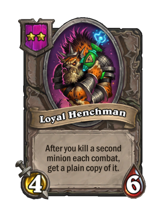 Loyal Henchman — Tier 2 — Minion — 4/6 — Hearthstone Battlegrounds card