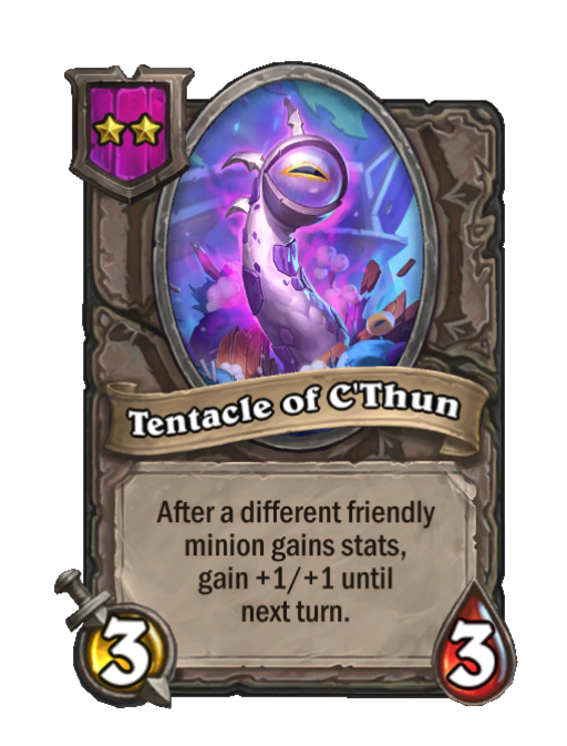 Tentacle of C'Thun — Tier 2 — Minion — 3/3 — Hearthstone Battlegrounds card