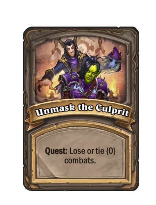 Unmask the Culprit — Quest — Hearthstone Battlegrounds card