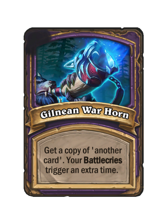 Gilnean War Horn — Reward — Hearthstone Battlegrounds card