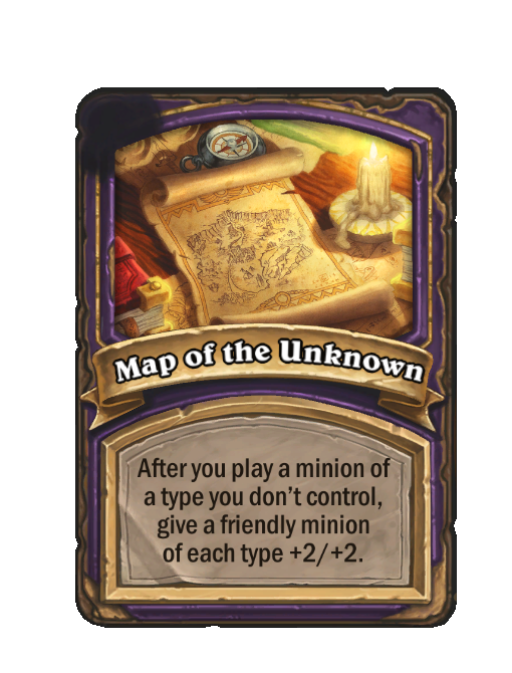 Map of the Unknown — Reward — Hearthstone Battlegrounds card