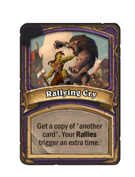 Rallying Cry — Reward — Aura — Hearthstone Battlegrounds card