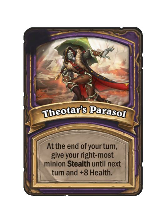 Theotar's Parasol — Reward — End of Turn — Hearthstone Battlegrounds card