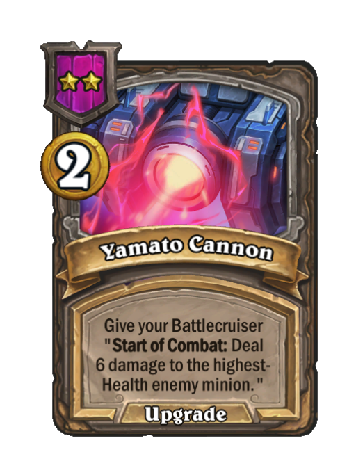 Yamato Cannon — Tier 2 — Spell — Hearthstone Battlegrounds card