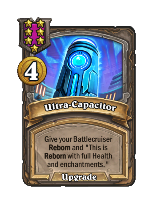 Ultra-Capacitor — Tier 7 — Spell — Hearthstone Battlegrounds card