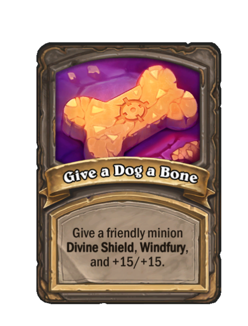 Give a Dog a Bone — Tier 4 — Spell — Hearthstone Battlegrounds card