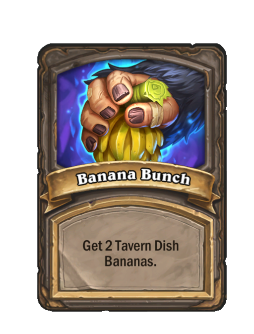 Banana Bunch — Tier 1 — Spell — Hearthstone Battlegrounds card