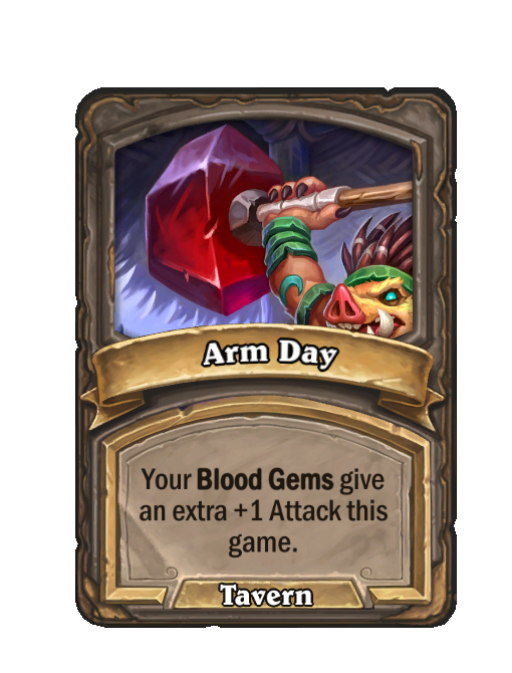 Arm Day — Spell — Hearthstone Battlegrounds card