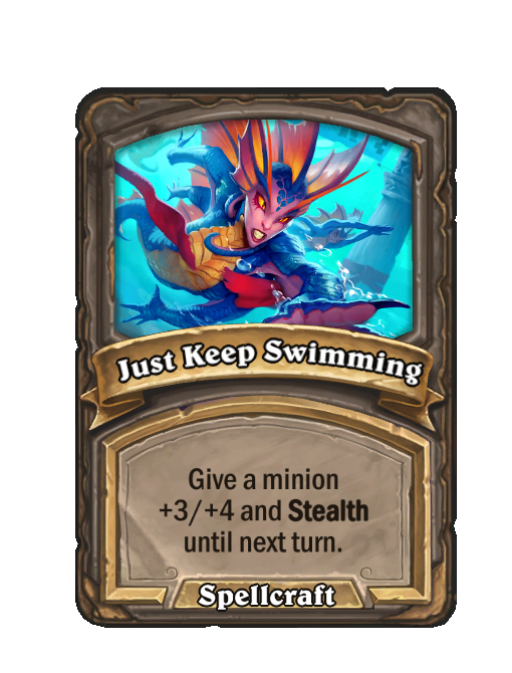 Just Keep Swimming — Spell — Hearthstone Battlegrounds card