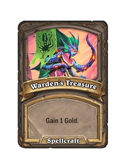 Warden's Treasure — Spell — Hearthstone Battlegrounds card