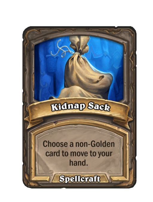 Kidnap Sack — Spell — Hearthstone Battlegrounds card