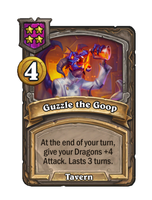 Guzzle the Goop — Tier 4 — Spell — End of Turn — Hearthstone Battlegrounds card