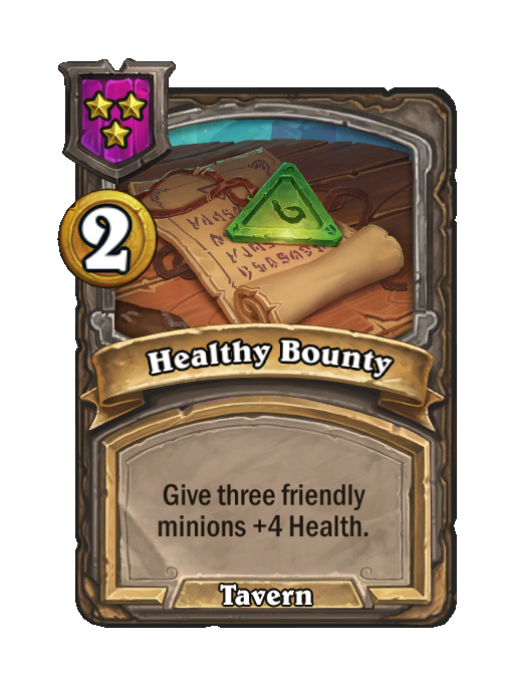 Healthy Bounty — Tier 3 — Spell — Hearthstone Battlegrounds card