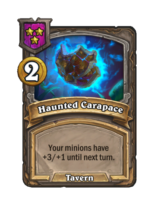 Haunted Carapace — Tier 3 — Spell — Hearthstone Battlegrounds card