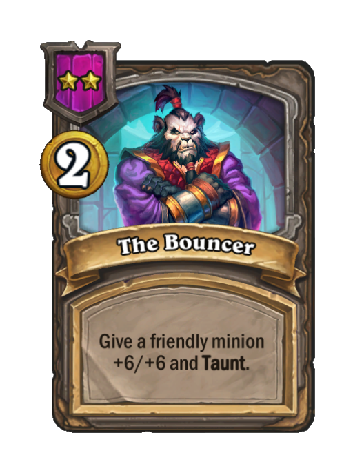 The Bouncer — Tier 2 — Spell — Hearthstone Battlegrounds card