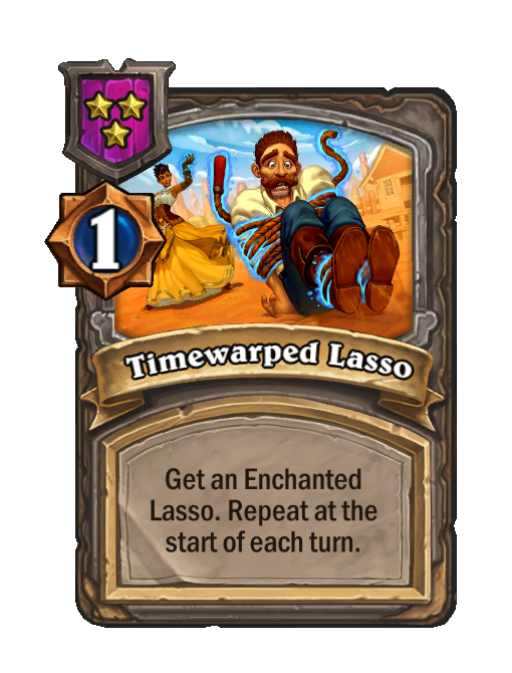 Timewarped Lasso — Tier 3 — Spell — Hearthstone Battlegrounds card