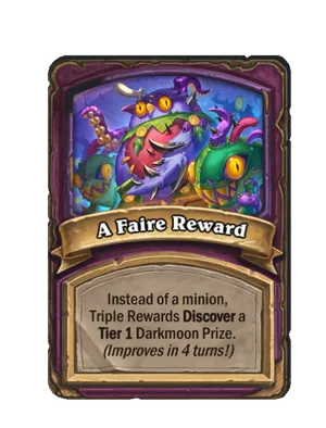 A Faire Reward card