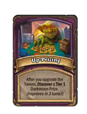 Up-Prizing card