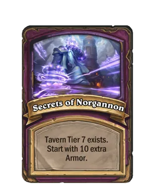 Secrets of Norgannon card