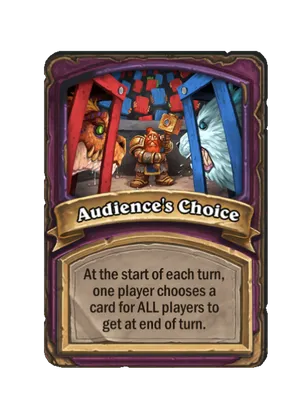 Audience's Choice card