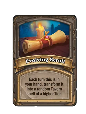 Evolving Scroll card