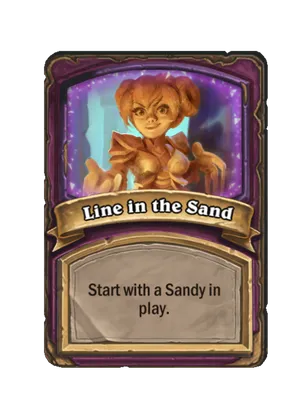 Line in the Sand card